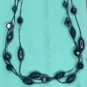 Costume Black Stone Necklace